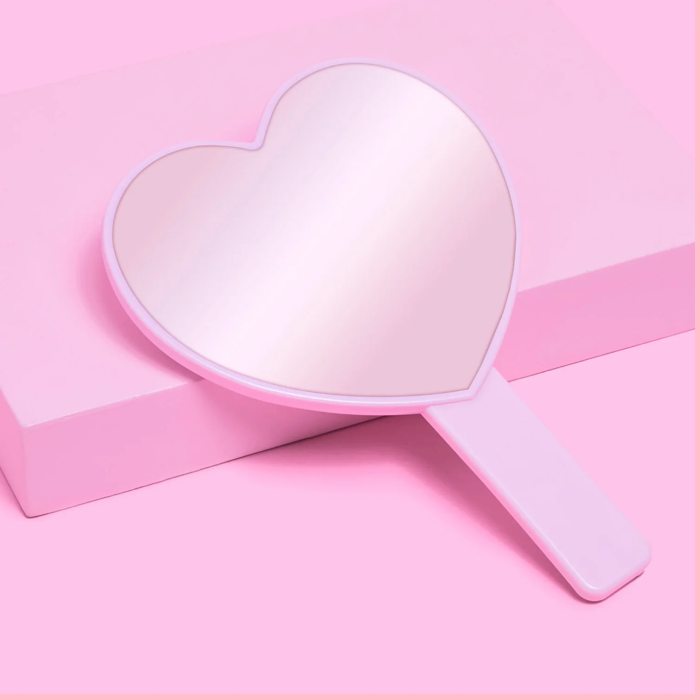 Beauty Creations - Handheld Mirror Espejo Corazon Better Late